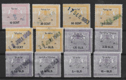 Netherlands Nederland  Fiscal Fiskal Stempelmarken Revenue Stamps Beursbelasting 1957 Lot - Fiscaux