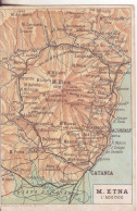 479*-Acireale:Cartina Geografica Dell' Etna E Dei Paesi Etnei - Acireale