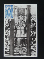 Carte Maximum Card Vitrail Saint Charles Stained Glass Monaco 1951 - Glas & Brandglas