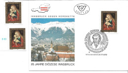 2380i: Österreich 1989, Diözesanpatron Petrus Canisius, Diözese Innsbruck, Auf FDC Plus **/o Ausgabe - Theologians