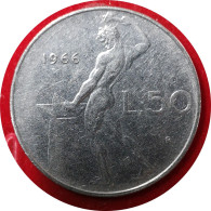 1966 - 50 Lire Grand Module - Italie [KM#95.1] - 50 Lire