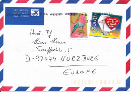 South Africa Air Mail Cover Sent To Germany Durmail 27-11-2002 (the Bird Stamp Is Damaged) - Poste Aérienne