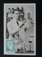 Carte Maximum Card Chimie Chemistry Fonds De Reconstruction Unesco Belgique 1951 - Scheikunde