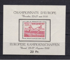 BLOC N°29 HEYSEL 1950 CHAMPIONNATS D'EUROPE EUROPESE KAMPIOENSCHAPPEN NEUFS SANS CHARNIERE ** - 1924-1960