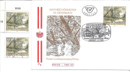 2380f: Österreich 1989, Naturschönheiten Prater- Lusthauswasser, FDC Plus **/o Marken - Prater