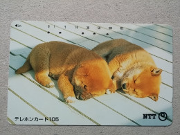 T-328 - JAPAN, TELECARD, PHONECARD, Dog, Chien, NTT 111-056 - Perros