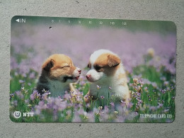 T-328 - JAPAN, TELECARD, PHONECARD, Dog, Chien, NTT 111-059 - Cani