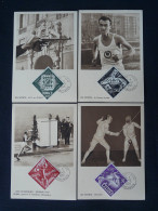 Série De 10 Cartes Maximum Set Of 10 Cards Jeux Olympiques Helsinki 1952 Olympic Games Monaco - Zomer 1952: Helsinki