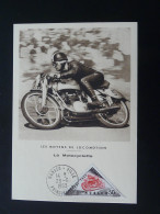 Carte Maximum Card Moto Motorcycle Timbre-taxe Monaco 1953 - Motos