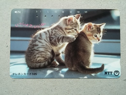 T-331 - JAPAN, TELECARD, PHONECARD, CAT, CHAT, NTT 111-012 - Cats