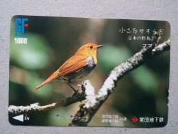 T-332 - JAPAN, PREPAID CARD, Carte Prépayée, BIRD, OISEAU - Autres & Non Classés