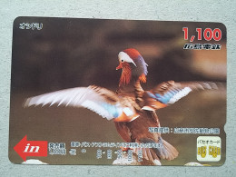 T-332 - JAPAN, PREPAID CARD, Carte Prépayée, BIRD, OISEAU - Autres & Non Classés