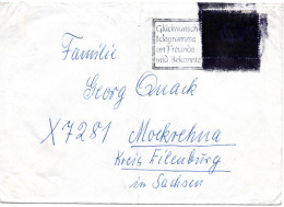 61663 - Bund - 1965 - 20Pfg Vertreibung EF A Bf (senkr Bug) DELMENHORST - ... -> DDR, Mke Geschwaerzt ("Postkrieg") - Storia Postale