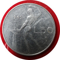 1963 - 50 Lire Grand Module - Italie [KM#95.1] - 50 Lire