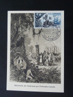 Carte Maximum Card Christophe Colomb Découverte De L'Amerique Christopher Columbus Monaco 1956 - Cristóbal Colón
