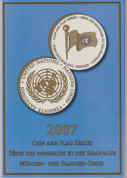 United Nations Folder For Flags And Coins 2007 - Empty - Emissions Communes New York/Genève/Vienne