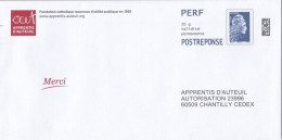Entiers Postaux : Enveloppe Réponse Type L'Engagée PERF Apprentis D'Auteuil 409994 ** - Prêts-à-poster: Réponse /Marianne L'Engagée