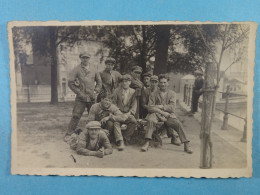 Carte Photo Châtelet Châtelineau Groupe D'ouvriers - Chatelet