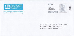 Entiers Postaux : Enveloppe Réponse Type L'Engagée ECO SOS Villages D'Enfants 331543 ** - Prêts-à-poster: Réponse /Marianne L'Engagée