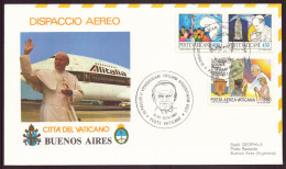 VATICAN ENVELOPPE COMMEMORATIVE 1987 X PAULUS II VRVGVARIAM CHILIAM ARGENTINAM VISIT - Briefe U. Dokumente