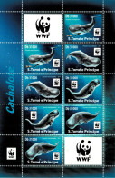 SAO TOME And PRINCIPE 2017 Mi 7408-7411 WWF SPERM WHALE MINT MINIATURE SHEET ** - Baleines