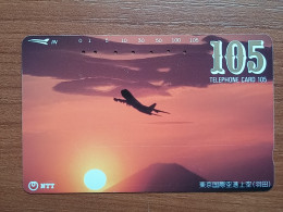 T-344 - JAPAN, TELECARD, PHONECARD,  Avion, Plane, Avio, NTT 231-134 - Aviones