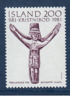 Islande, Island, **, Yv 526, Mi 573, - Nuevos