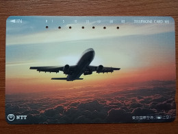 T-344 - JAPAN, TELECARD, PHONECARD,  Avion, Plane, Avio, NTT 231-208 - Aviones