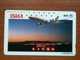 T-344 - JAPAN, TELECARD, PHONECARD,  Avion, Plane, Avio, NTT 331-061 - Avions