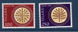 Islande, Island, **, Yv 527 528, Mi 574, 575, - Nuevos