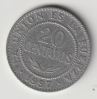 BOLIVIA 1997: 20 Centavos, KM 203 - Bolivië