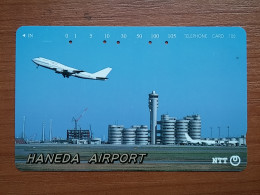 T-345 - JAPAN, TELECARD, PHONECARD,  Avion, Plane, Avio, NTT 231-382 - Avions