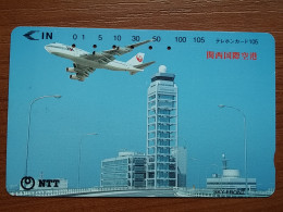 T-345 - JAPAN, TELECARD, PHONECARD,  Avion, Plane, Avio, NTT 331-364 - Aviones