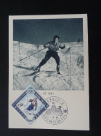 Carte Maximum Card Ski Jeux Olympiques Squaw Valley Olympic Games Monaco 1960 - Inverno1960: Squaw Valley