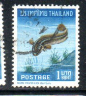 THAILANDE THAILAND TAILANDIA SIAM 1967 FISHES MARITIME FAUNA SNAKHEAD FISH 1b USED USATO OBLITERE' - Thaïlande