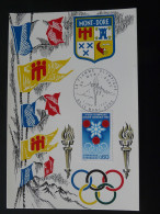  Carte Maximum Card Flamme Olympique Olympic Torch Le Mont Dore 63 Puy De Dome 1968 (1) - Hiver 1968: Grenoble