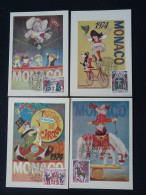Série De 7 Set Of 7 Cartes Maximum Cards Cirque Circus Monaco 1974 - Zirkus