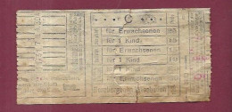 301223C - TICKET CHEMIN DE FER TRAM METRO - ALLEMAGNE FUNICULAIRE NEROBERGBAHN Nerotal Neroberg WIESBADEN - Europe