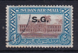 Sdn: 1950   Official - Air - Pictorial  'S.G.'  OVPT   SG O63    4P     Used - Soudan (...-1951)