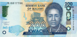 MALAWI P60e ?  200 KWACHA 1.1.2021 #BJ    UNC. - Malawi