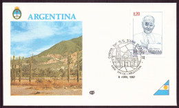 ARGENTINE ENVELOPPE COMMEMORATIVE 1987 SALTA VISITA DE SS JUAN PABLO II - Lettres & Documents