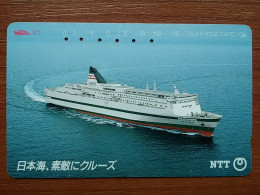 T-357 - JAPAN, Japon, Nipon, TELECARD, PHONECARD,  NTT 330-302, Ship, Navire - Barcos