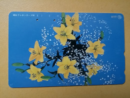 T-358 - JAPAN, Japon, Nipon, TELECARD, PHONECARD,  FLOWER, FLEUR, NTT 231-183 - Flowers