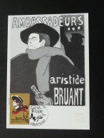 Carte Maximum Card Chanteur Aristide Bruant Courtenay 45 Loiret 1990 - Sänger