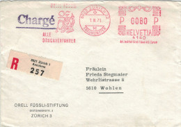 Orell Füssli Alle Druckverfahren 8022 Zürich Fraumünster 1971 No. 4140 - Frosch - Vgl. Froschauersche Druckerei - Postage Meters