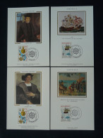 Carte Maximum Card (série De 4 Set Of 4) Christophe Colomb Christopher Columbus Europa France 1992 - Christoffel Columbus