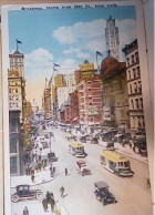 NEW YORK BROADWAY LOOKING NORTH  FROM 38th St Auto Car Tram N1925 JR4952 - Broadway