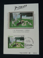 Carte Maximum Card (soie) Art Tableau Painting Pablo Picasso 69 Villeurbanne 1998 - Picasso