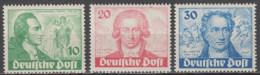 BERLIN - 1949 - YVERT N°51/53 ** MNH - COTE = 440 EUR. - GOETHE - Ungebraucht