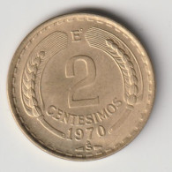 CHILE 1970: 2 Centesimos, KM 193 - Cile